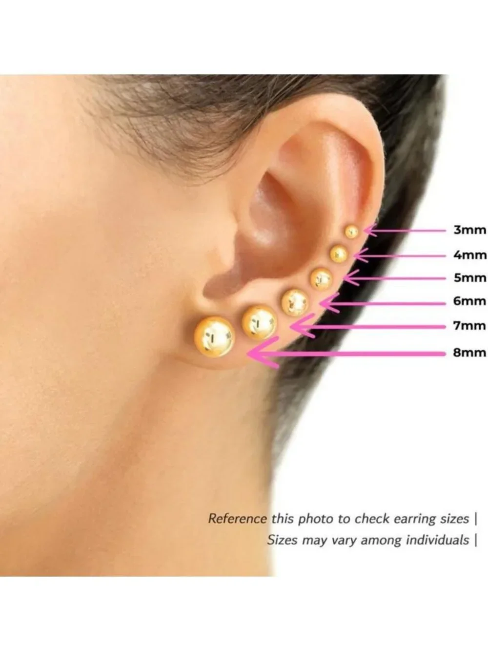 Elegant 14k Yellow Gold Polished Ball Stud Earrings with Secure Butterfly Back